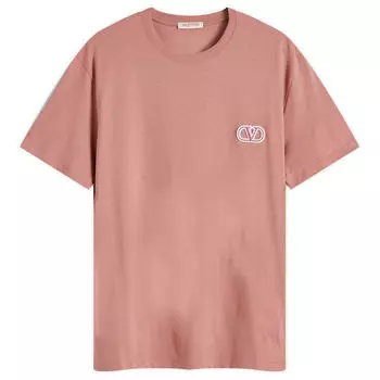 Футболка Valentino Small V Logo T Shirt, цвет Malva
