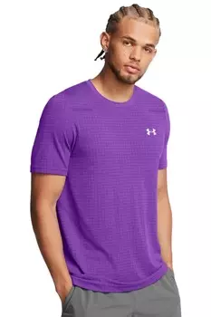 Футболка Vanish с бесшовным узором в сетку Under Armour, фиолетовый
