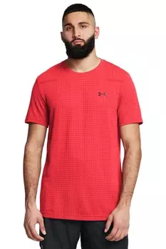 Футболка Vanish с бесшовным узором в сетку Under Armour, красный
