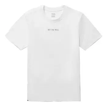 Футболка Vans Back Large logo Printing Athleisure Casual Sports Short Sleeve Couple Style White VN0A48C1WHT, белый