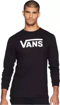 Футболка Vans Classic L/S, цвет Black/White