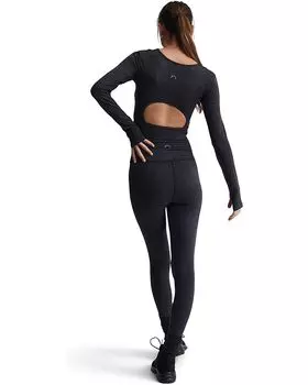 Футболка Varley Always Warm Sloan Cropped Tee, цвет Black Marl