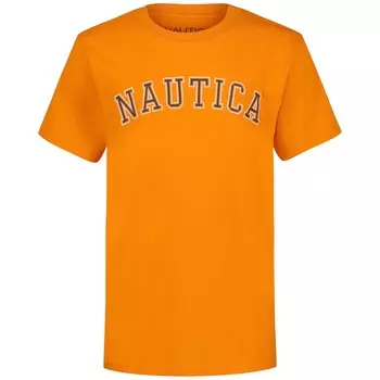 Футболка Varsity Arch для мальчиков Nautica Little Boys (2T-7), цвет Blazing Orange