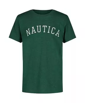 Футболка Varsity Arch с короткими рукавами для мальчиков для малышей Nautica, зеленый