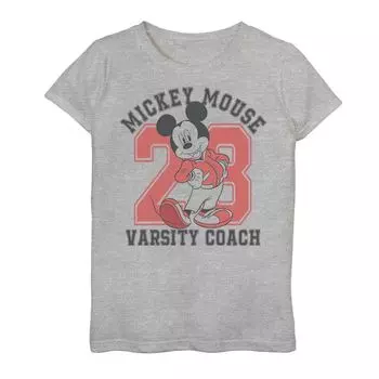 Футболка Varsity Coach с изображением Микки Мауса Disney для девочек 7–16 лет Disney