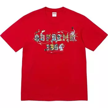 Футболка varsity logo t-shirt 'red' Supreme, красный