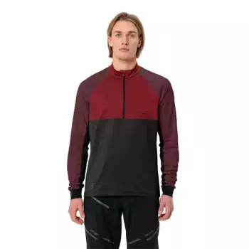 Футболка VAUDE Qimsa half zip long sleeve, фиолетовый