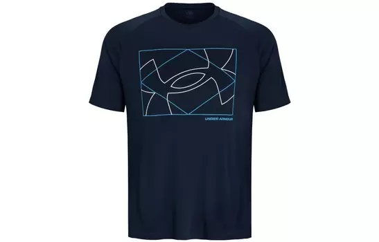 Футболка Velocity мужская темно-синяя Under Armour, темно-синий