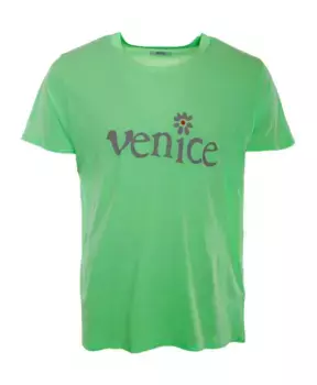 Футболка «Венеция» с принтами спереди и сзади Erl, зеленый