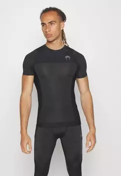 Футболка Venum FIT AIR SHORT SLEEVE RASHGUARD, цвет Black