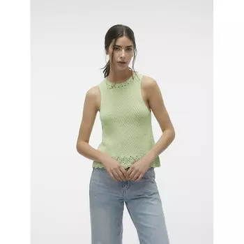 Футболка Vero Moda Aino sleeveless T-shirt, зеленый