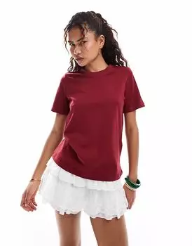 Футболка Vero Moda бордового цвета
