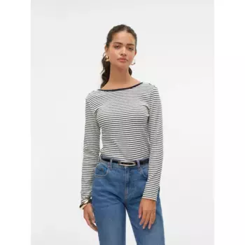 Футболка Vero Moda Chloe Stripe 2Way, белый