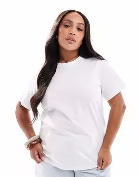 Футболка Vero Moda Curve белого цвета
