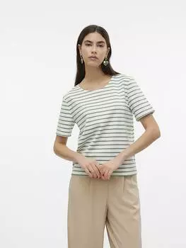 Футболка Vero Moda, цвет dunkelblau/grn