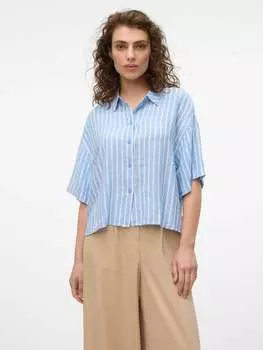 Футболка Vero Moda, цвет hellblau/wei