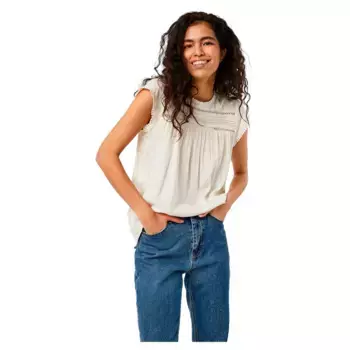 Футболка Vero Moda Debbie Pleat, белый
