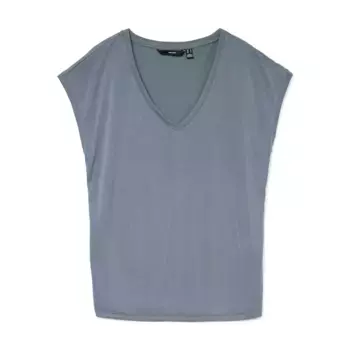 Футболка Vero Moda Fill sleeveless V neck, серый