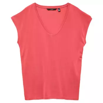 Футболка Vero Moda Filli sleeveless V neck, розовый