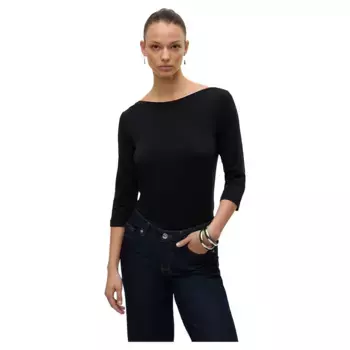 Футболка Vero Moda Fiona 3/4 sleeve, черный