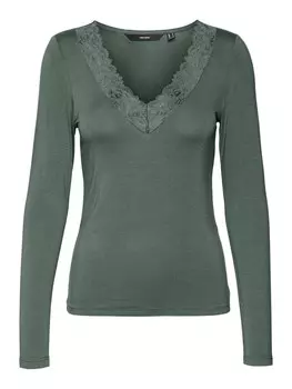 Футболка Vero Moda Langarmshirt ROSA, зеленый
