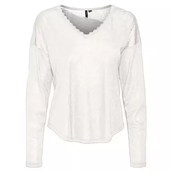 Футболка Vero Moda Lidy Long Sleeve V Neck, белый
