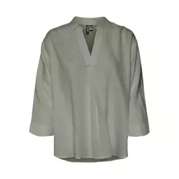 Футболка Vero Moda Linn 3/4 sleeve, зеленый