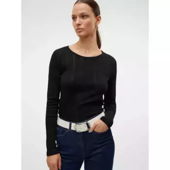 Футболка Vero Moda Lisa Pointelle, черный