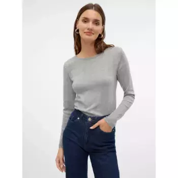 Футболка Vero Moda Lisa Pointelle, серый