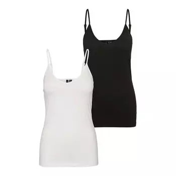 Футболка Vero Moda Maxi My Soft V Neck 2 шт, разноцветный