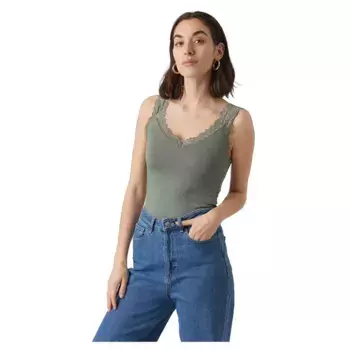 Футболка Vero Moda Rosa Jrs, зеленый