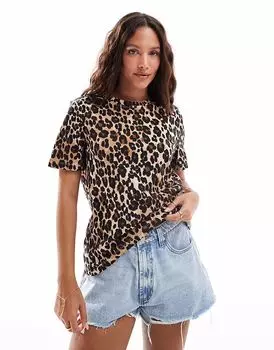 Футболка Vero Moda с леопардовым принтом