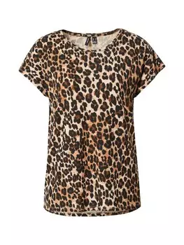 Футболка VERO MODA Shirt VMAVA, цвет brown/brocade