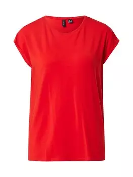 Футболка VERO MODA Shirt VMAVA, цвет neon red