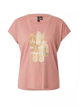 Футболка VERO MODA Shirt VMFARI AVA, темно-розовый