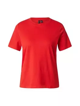 Футболка VERO MODA Shirt VMPaulina, цвет bright red