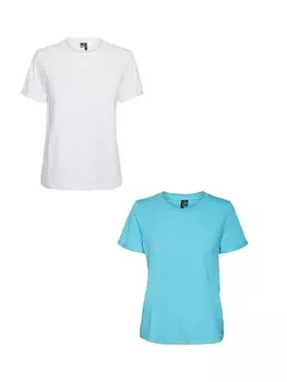 Футболка Vero Moda VMPAULA, цвет wei-hellblau