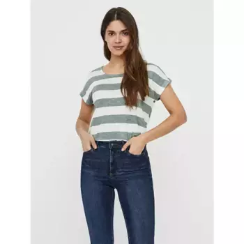 Футболка Vero Moda Wide Stripe, зеленый
