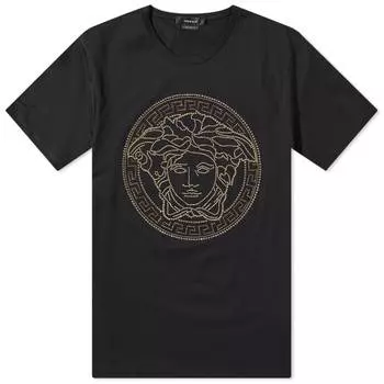 Футболка Versace Embellished Medusa Tee