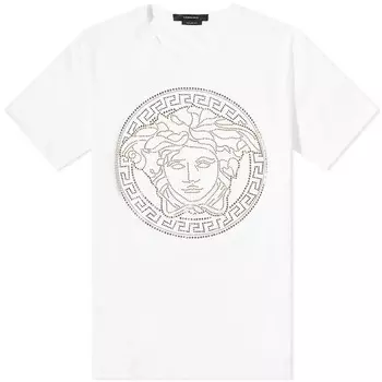 Футболка Versace Embellished Medusa Tee