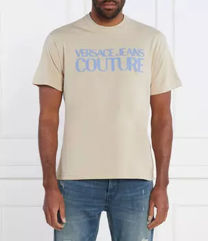 Футболка Versace Jeans Couture MAGLIETTA Regular Fit, бежевый