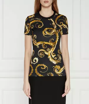 Футболка Versace Jeans Couture Slim Fit, черный