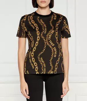 Футболка Versace Jeans Couture Slim Fit, черный