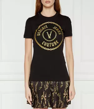 Футболка Versace Jeans Couture Slim Fit, черный