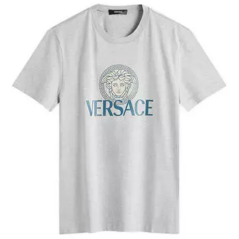 Футболка Versace Logo T Shirt, цвет Light Grey