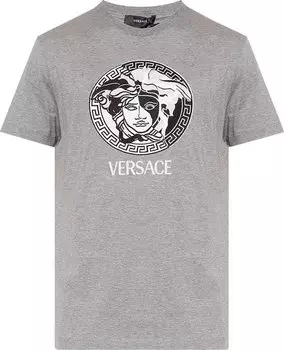Футболка Versace T-Shirt 'Medium Grey', серый