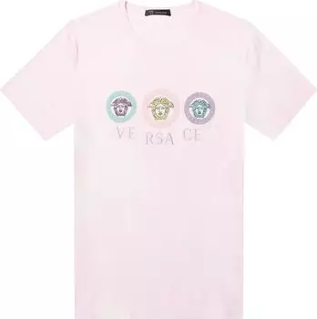 Футболка Versace Tye-Die Medusa T-Shirt 'Pink', розовый
