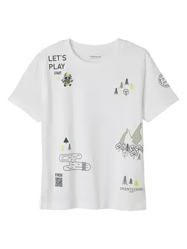 Футболка vertbaudet, белый