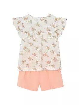 Футболка vertbaudet, цвет rosa/wei