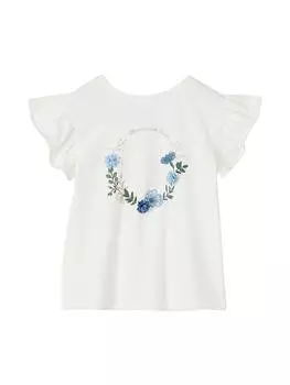 Футболка vertbaudet, кремовый